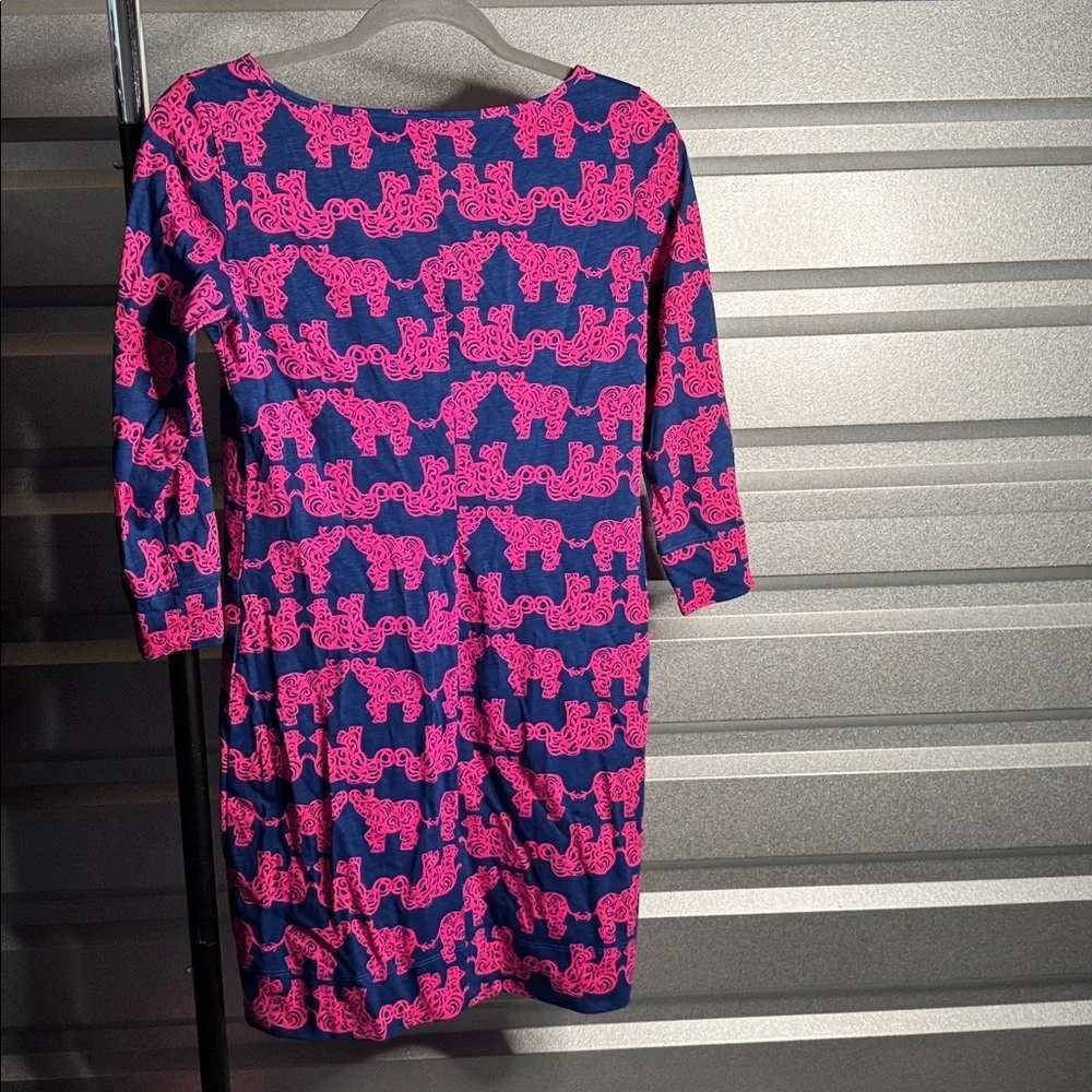 Lilly Pulitzer Marlowe Elephant Print Tunic Dress SZ X Small - Picture 5 of 5